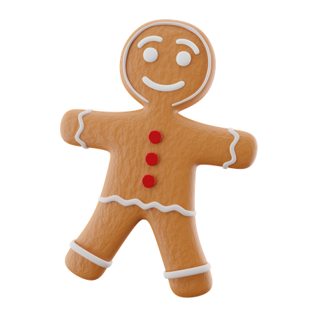 Gingerbread Man  3D Icon