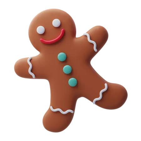 Gingerbread Man  3D Icon