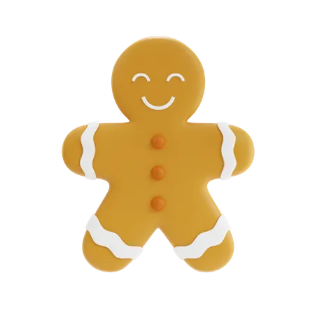 Gingerbread Man  3D Icon