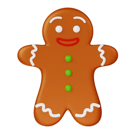 Gingerbread Man  3D Icon