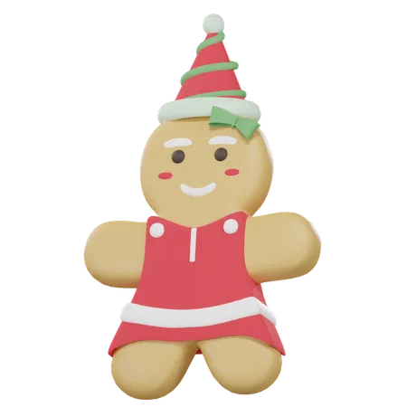 Gingerbread Man  3D Icon