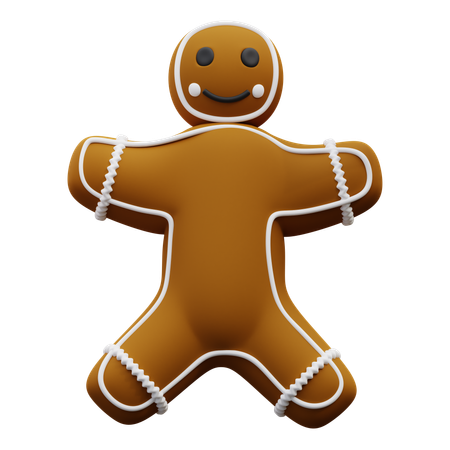 Gingerbread Man  3D Icon