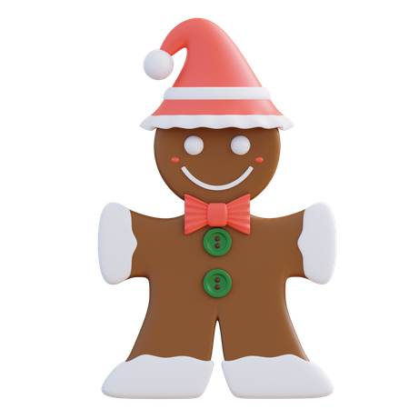 Gingerbread Man  3D Icon