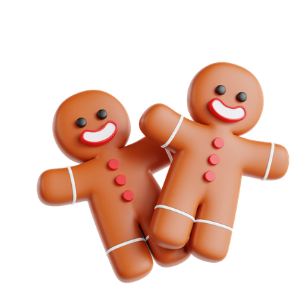 Gingerbread Man  3D Icon