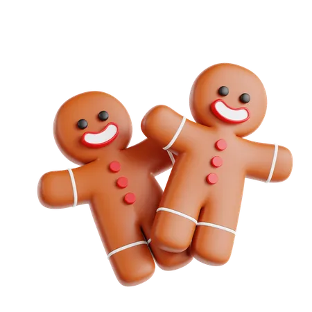 Gingerbread Man  3D Icon