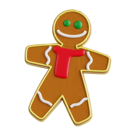 Gingerbread Man  3D Icon