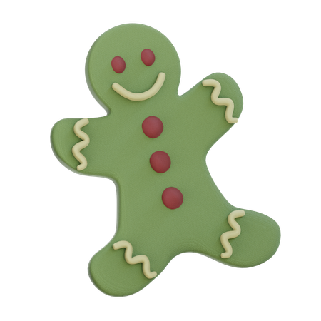 Gingerbread Man  3D Icon