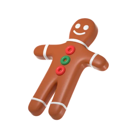 Gingerbread Man  3D Icon