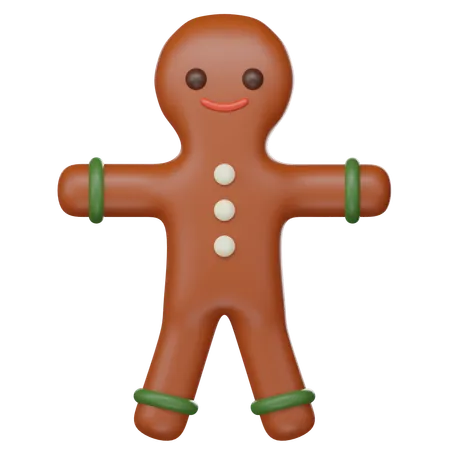 Gingerbread Man  3D Icon