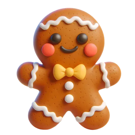 Gingerbread Man  3D Icon