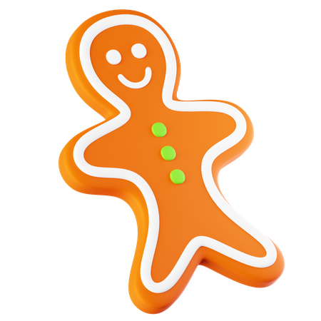 Gingerbread Man  3D Icon