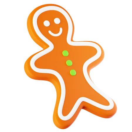 Gingerbread Man  3D Icon