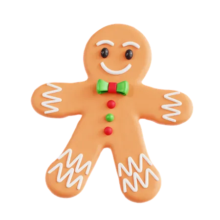 Gingerbread Man  3D Icon