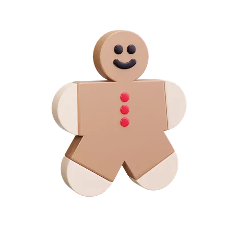 Gingerbread Man  3D Icon
