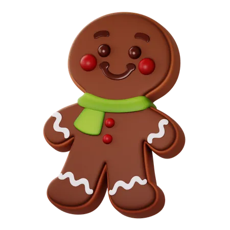 Gingerbread Man  3D Icon