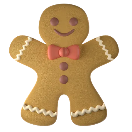 Gingerbread Man  3D Icon