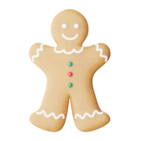 Gingerbread man  3D Icon