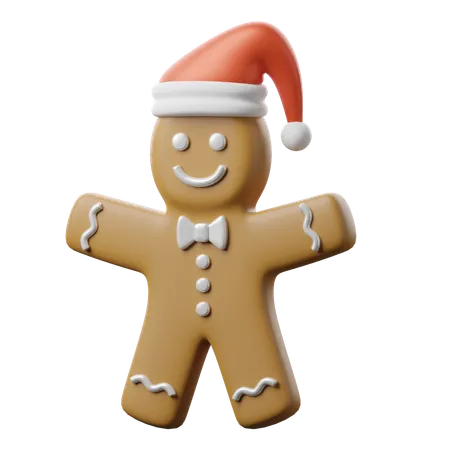 Gingerbread Man  3D Icon