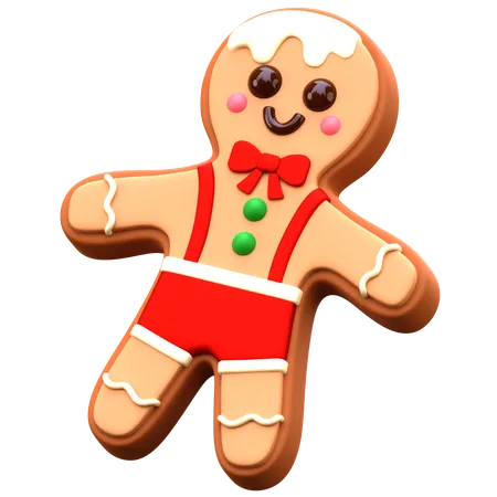 Gingerbread Man  3D Icon