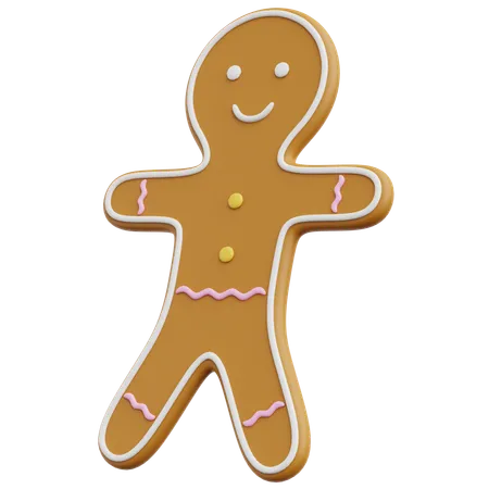 Gingerbread Man  3D Icon