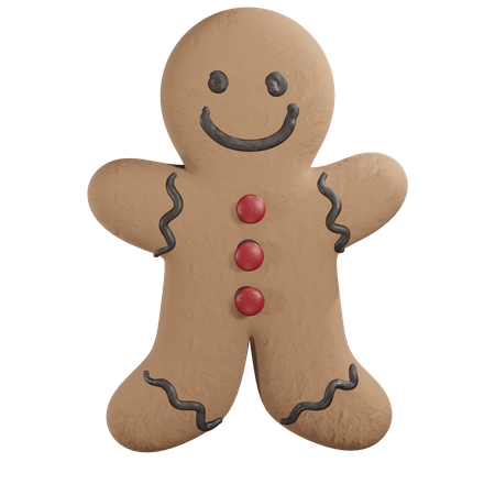 Gingerbread Man  3D Icon