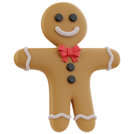 Gingerbread Man  3D Icon