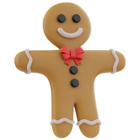 Gingerbread Man  3D Icon