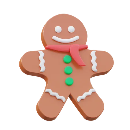 Gingerbread Man  3D Icon