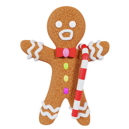 Gingerbread Man  3D Icon