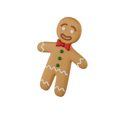 Gingerbread Man  3D Icon