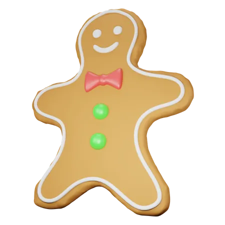 Gingerbread Man  3D Icon