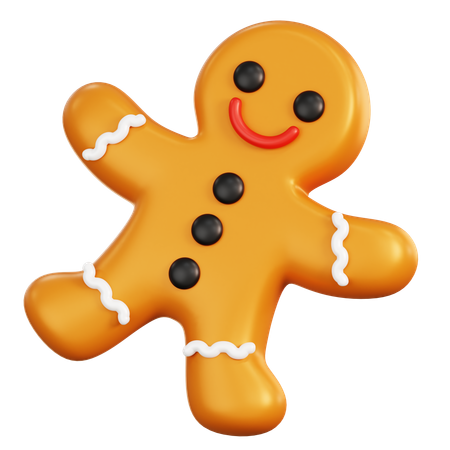 Gingerbread man  3D Icon