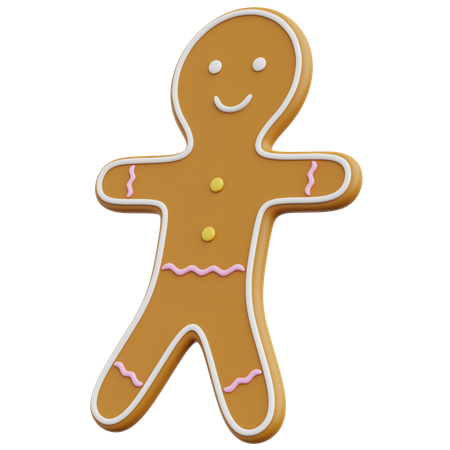 Gingerbread Man  3D Icon