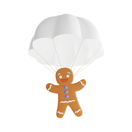 Gingerbread Man  3D Illustration