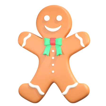 Christmas Gingerbread Cookie 3 D Icon Illustration 3D Icon
