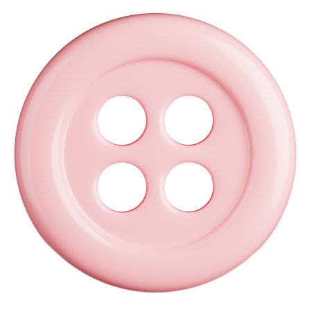 Gingham Button  3D Icon