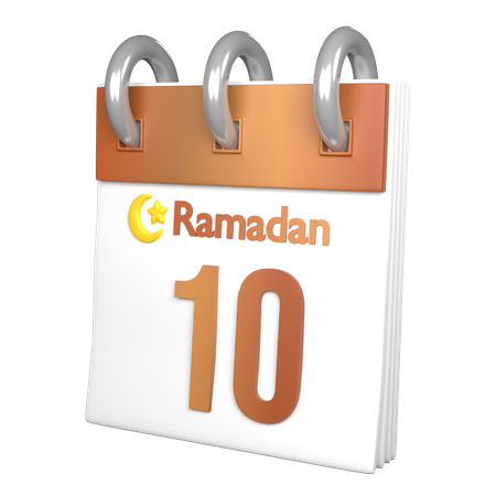 Giorno 10 Ramadan  3D Icon