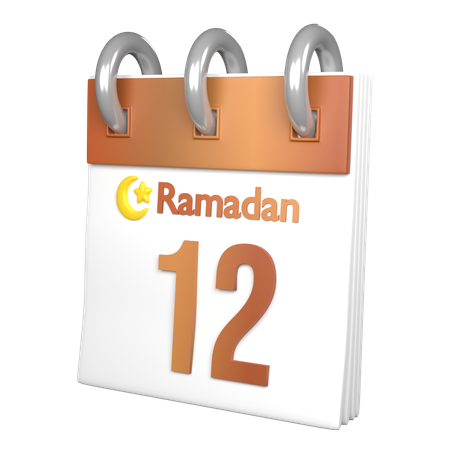 Giorno 12 Ramadan  3D Icon