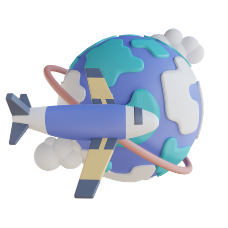 Gira mundial  3D Icon