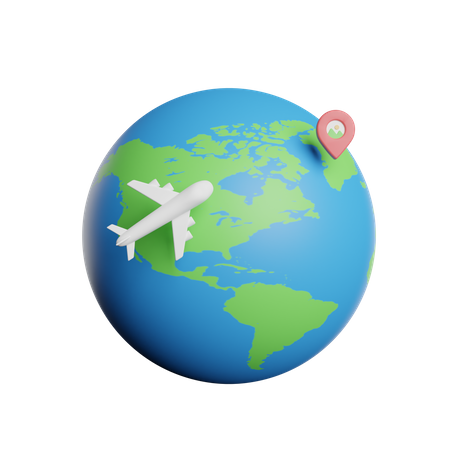 Gira mundial  3D Icon