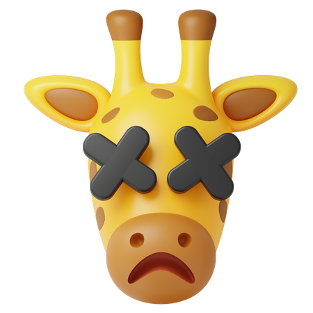 Girafa Cara Morta  3D Icon