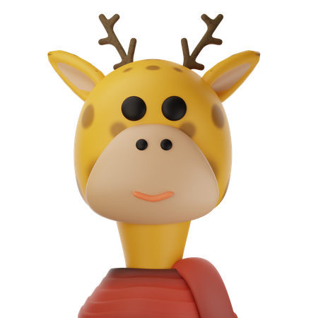 Girafe mignonne  3D Icon