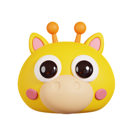 Visage de girafe  3D Emoji