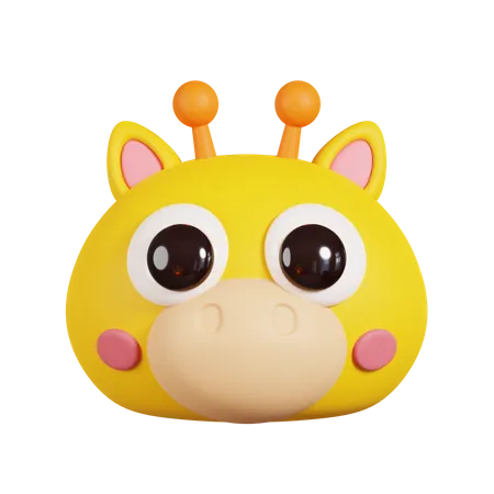 Visage de girafe  3D Emoji