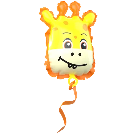 Giraffe Balloon  3D Icon