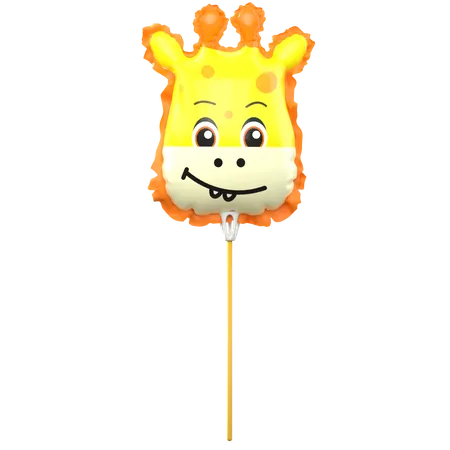 Giraffe Balloon 3D Icon