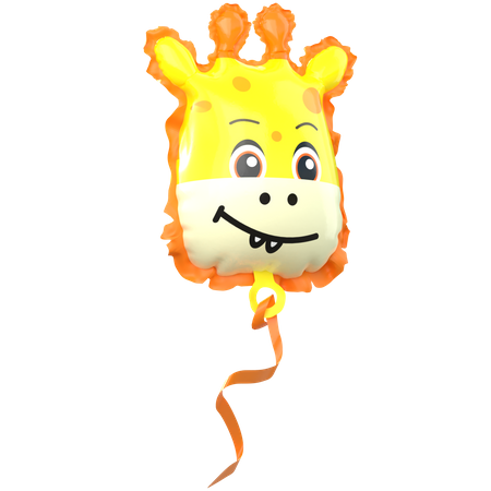Giraffe Balloon 3D Icon