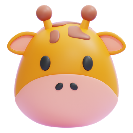 Giraffe Emoji  3D Icon