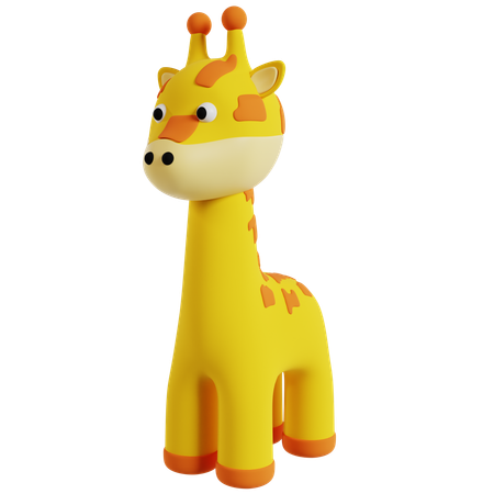 Giraffe Toy Figure  3D Icon