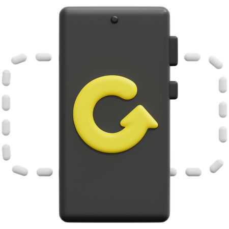 Girar smartphone  3D Icon